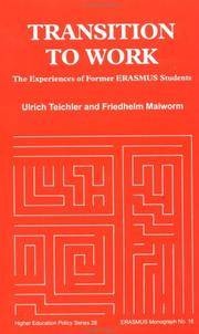 Cover of Transition to work by Ulrich Teichler