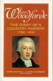 Cover of The diary of a country parson, 1758-1802 by James Woodforde