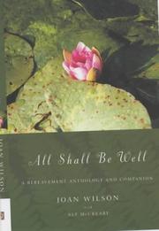 Cover of All shall be well by Joan Wilson