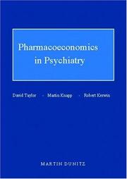 Front cover of Pharmacoeconomics in psychiatry by David Taylor