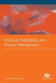 Front cover of Profitability and Law Firm Management by Andrew Otterburn