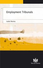 Front cover of Employment Tribunals by Isabel Manley