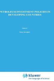 Cover of Petroleum Investment Policies in Developing Countries by Unknown