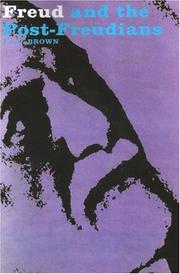 Front cover of Freud and the post-Freudians by J. A. C. Brown