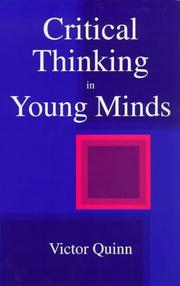 Front cover of Critical thinking in young minds by Victor Quinn