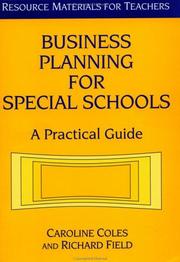 Front cover of Business planning for special schools by Caroline Coles