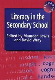 Front cover of Literacy in the secondary school by Maureen Lewis