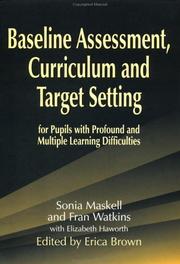 Front cover of Baseline Assessment Curriculum and Target Setting for Pupils with Profound and Multiple Learning Difficulties by Sonia Maskell