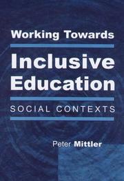 Cover of Working Towards Inclusive Education by Peter Mittler