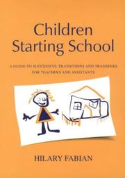Front cover of Children Starting School by Hilary Fabian