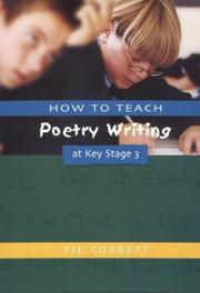 Front cover of How to Teach Poetry Writing at Key Stage 3 (Writers Workshop) by Pie Corbett