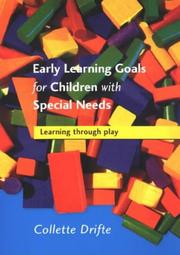 Cover of Early Learning Goals for Children with Special Needs by Collette Drifte