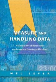 Cover of Measures and Handling Data by Mel Lever