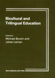 Cover of Bicultural and trilingual education by Michael Byram