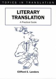Cover of Literary translation by Clifford E. Landers