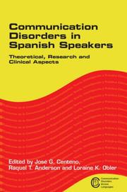 Cover of Communication disorders in Spanish speakers by Unknown