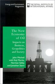 Front cover of The new economy of oil by John V Mitchell