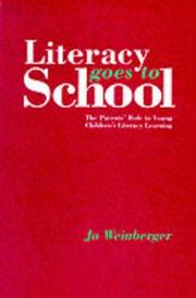 Front cover of Literacy goes to school by Jo Weinberger