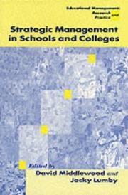 Front cover of Strategic Management in Schools and Colleges by David Middlewood
