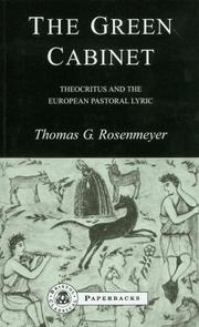 Cover of The green cabinet by Thomas G. Rosenmeyer