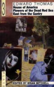 Cover of Edward Thomas: Three Plays by Brian Mitchell