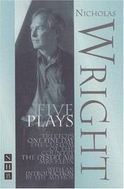Cover of Five plays by Wright, Nicholas