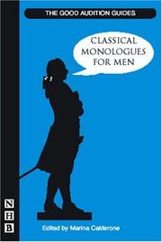Cover of Classical Monologues for Men (Good Audition Guide S.) by Marina Caldarone