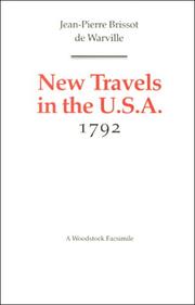 Front cover of Nouveau voyage dans les États-Unis by J.-P Brissot de Warville