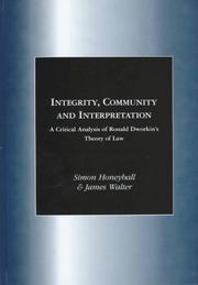 Cover of Integrity, community, and interpretation by Simon Honeyball