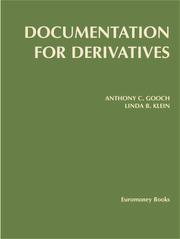 Cover of Documentation for Derivatives by Anthony Gooch