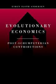 Cover of Evolutionary economics by Esben Sloth Andersen