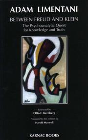 Cover of Between Freud and Klein by Adam Limentani