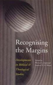 Front cover of Recognising the margins by Sean Freyne