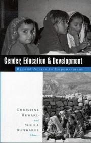 Cover of Gender, education, and development by Christine Heward