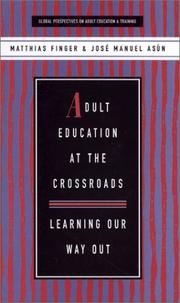 Cover of Adult education at the crossroads by Matthias Finger