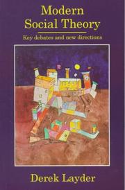 Cover of Modern social theory by Derek Layder