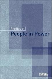 Front cover of Profiles of people in power by Roger East