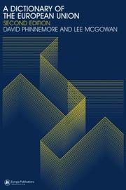 Cover of A Dictionary of the European Union by Lee McGowan