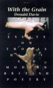 Cover of With the grain by Davie, Donald.