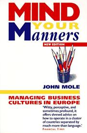 Cover of Mind your manners by Mole, John