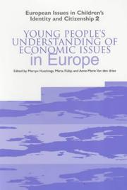 Front cover of Young people's understanding of economic issues in Europe by Merryn Hutchings
