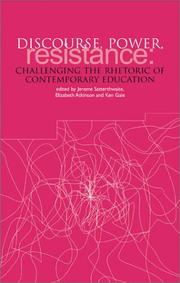 Cover of Discourse, power, and resistance by Jerome Satterthwaite