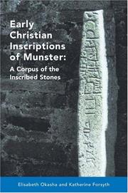 Front cover of Early Christian inscriptions of Munster by Elisabeth Okasha