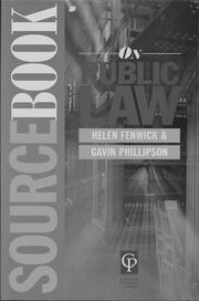 Cover of Sourcebook on public law by Helen Fenwick