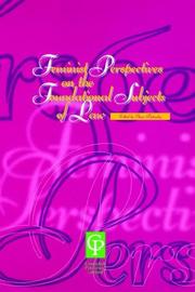Front cover of Feminist perspectives on the foundational subjects of law by Anne Bottomley