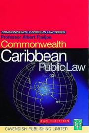 Cover of Commonwealth Caribbean public law by Albert K. Fiadjoe