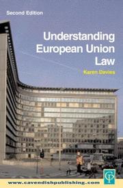 Cover of Understanding EU law by Davies, Karen.