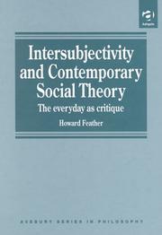 Front cover of Intersubjectivity and contemporary social theory by Howard Feather