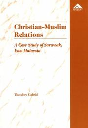 Cover of Christian-Muslim relations by Theodore P. C. Gabriel