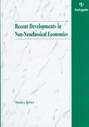 Cover of Recent developments in non-neoclassical economics by Stanley Bober